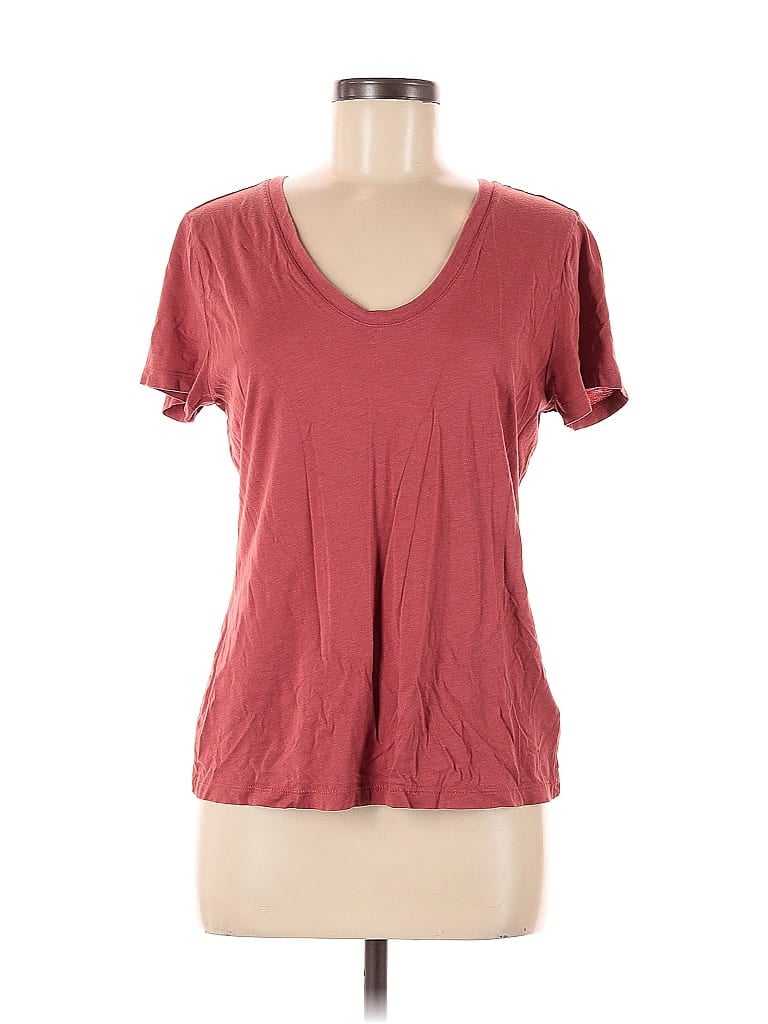 Pre-owned A New Day Short Sleeve T-shirt In Burgundy