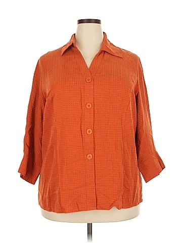Notations 3/4 Sleeve Button-Down Shirt (view 1)