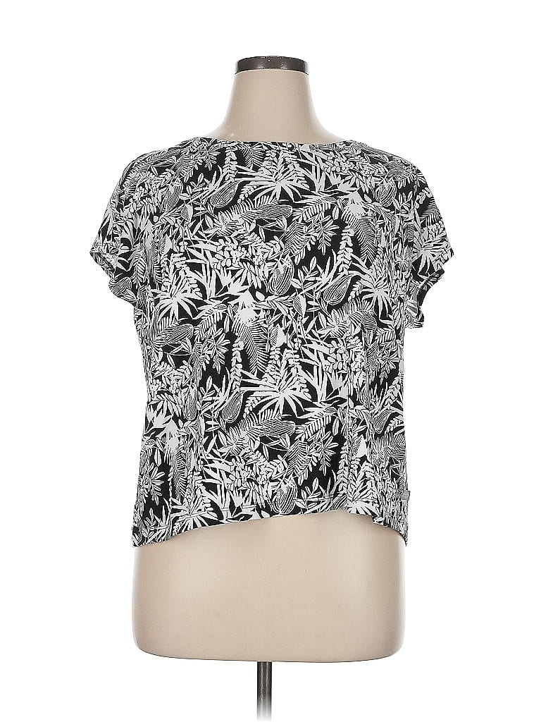 Pre-owned T By Talbots Short Sleeve T-shirt In Silver