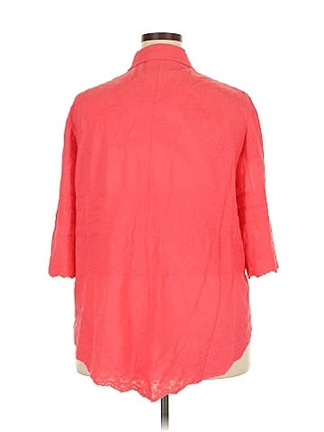 Solitaire 3/4 Sleeve Button-Down Shirt (view 2)