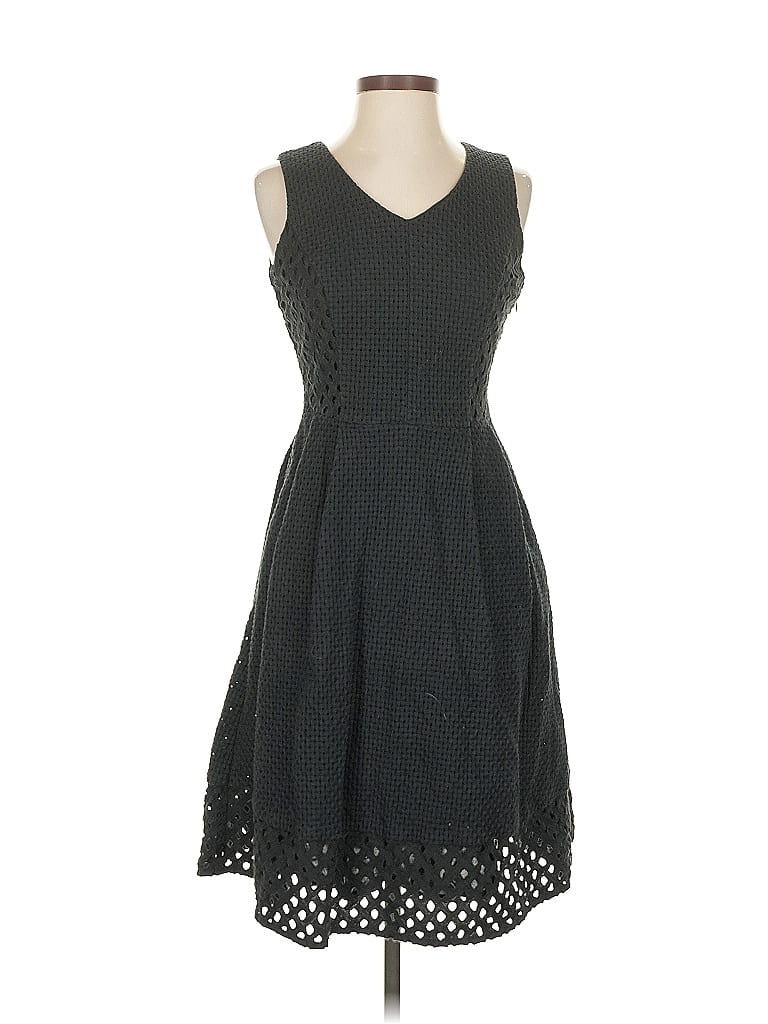 Pre-owned Lands' End Casual Dress In Black