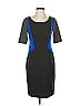 Dana Buchman Color Block Gray Black Casual Dress Size 2 - photo 1