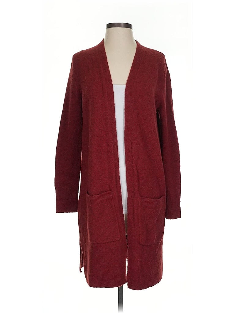 Click to view more detailed imagery on our partner's website Pre-owned Madewell Cardigan Sweater In Burgundy