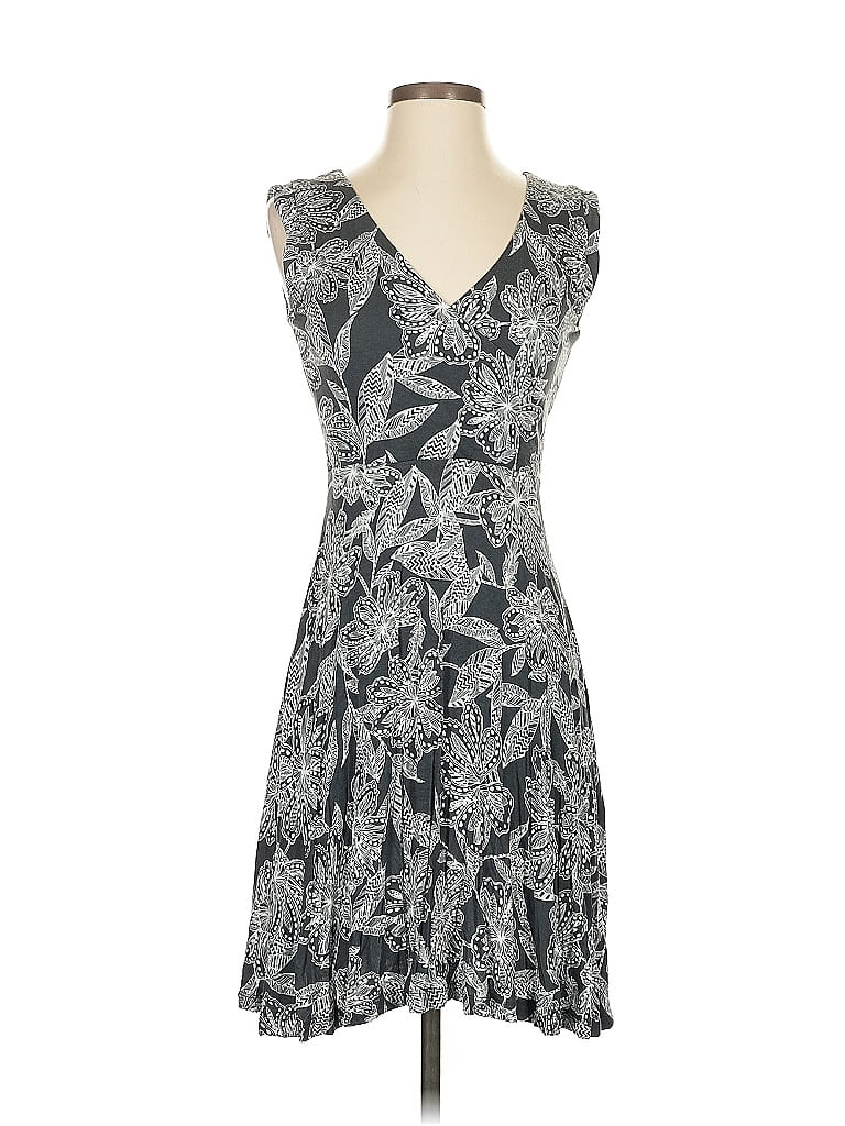 Pre-owned Ann Taylor Loft Cocktail Dress In Gray