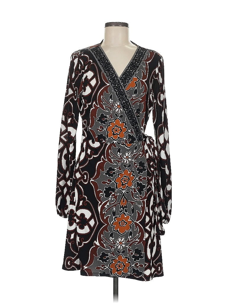 Hale Bob Paisley Black Casual Dress Size M - photo 1