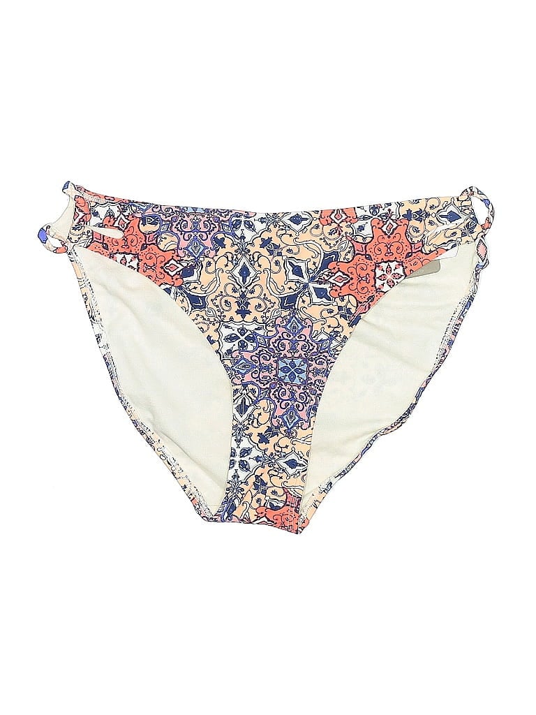Pre-owned Daisy Fuentes Swimsuit Bottoms In White