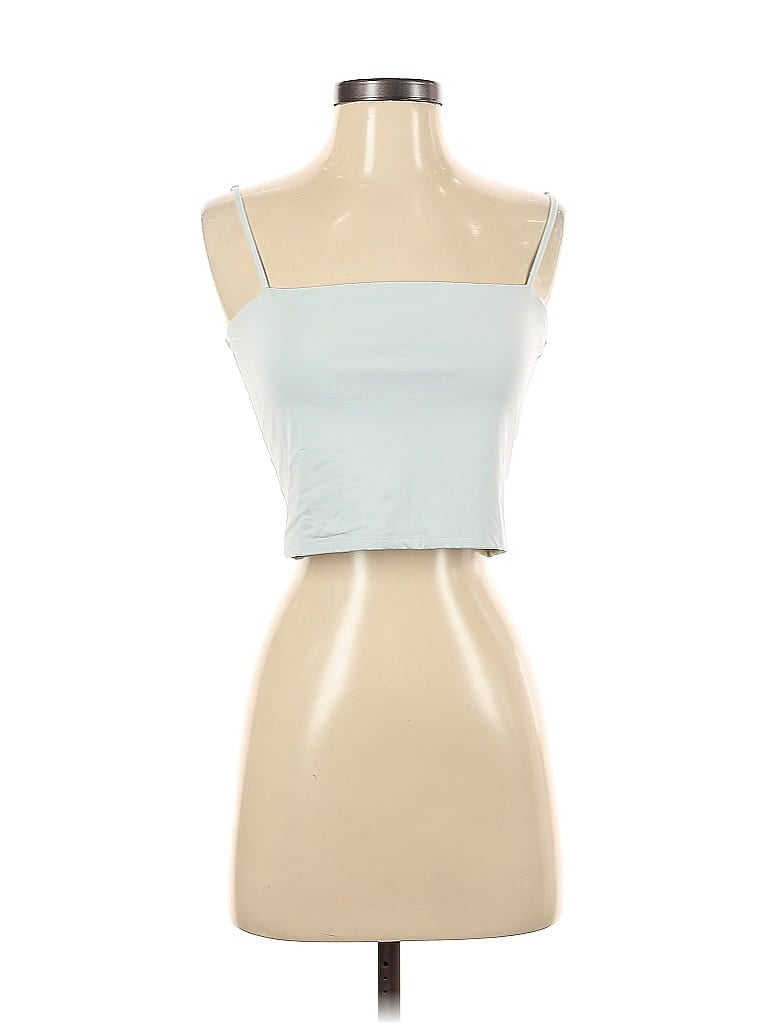 Pre-owned Express Tube Top Blue Strapless Neckline Tops