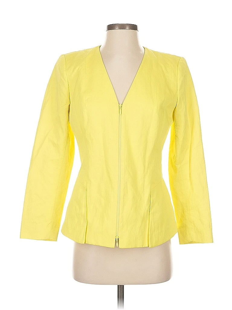 Pre-owned Lafayette 148 Jacket In Yellow