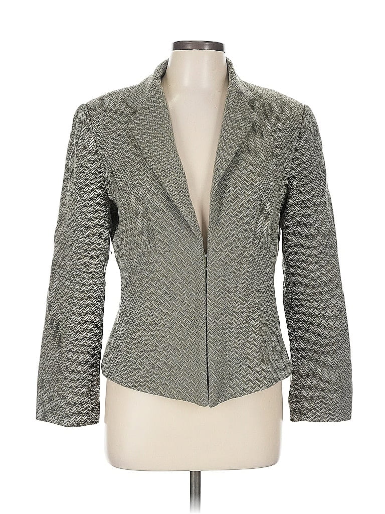Pre-owned Boston Proper Wool Blazer Jacket In Gray