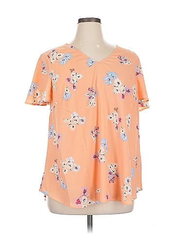 Lane Bryant Outlet Short Sleeve Blouse (view 1)