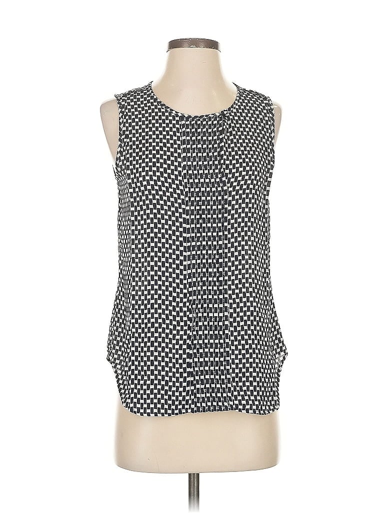 Pre-owned Ann Taylor Sleeveless Blouse In Blue