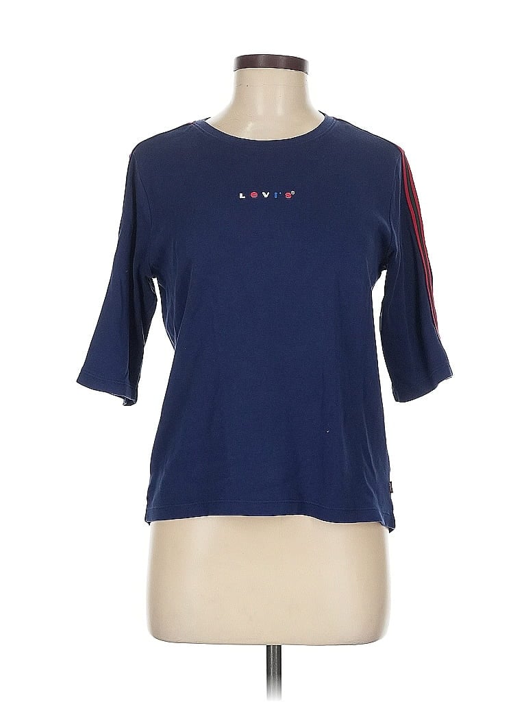 Pre-owned Levi's 3/4 Sleeve T-shirt In Blue