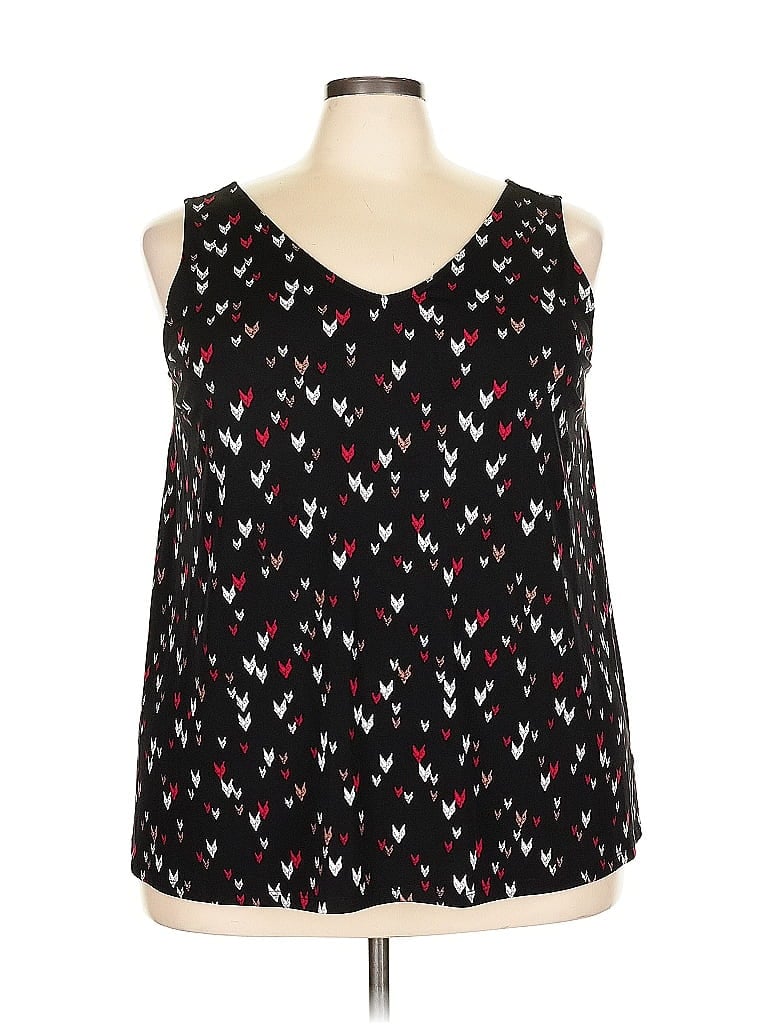 Pre-owned Torrid Sleeveless Blouse In Black