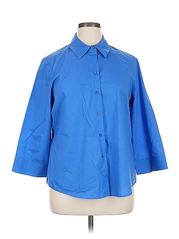 Foxcroft 3/4 Sleeve Button-Down Shirt (view 1)