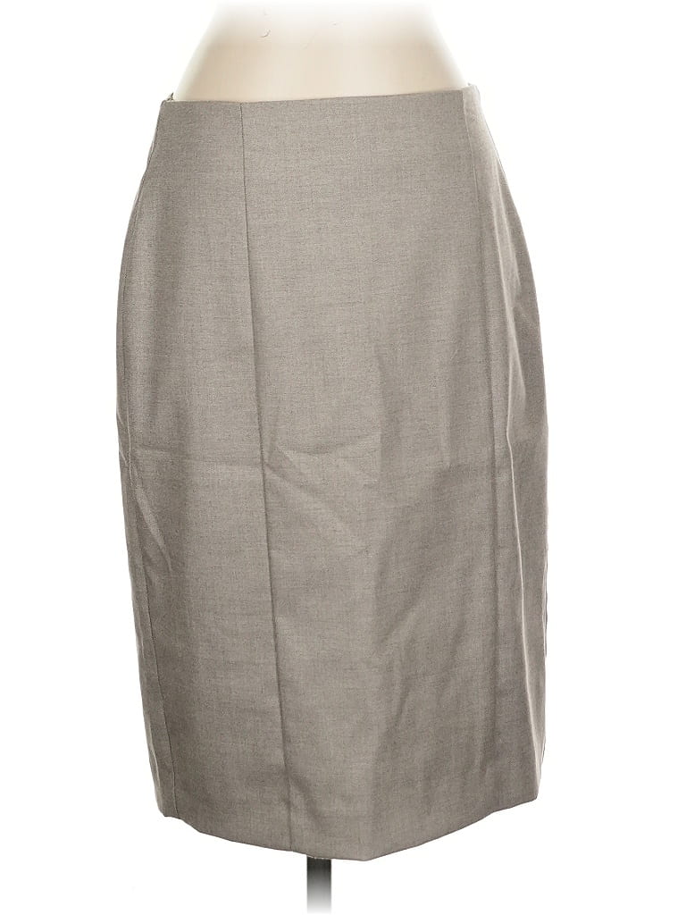 Pre-owned Ann Taylor Factory Formal Skirt In Gray