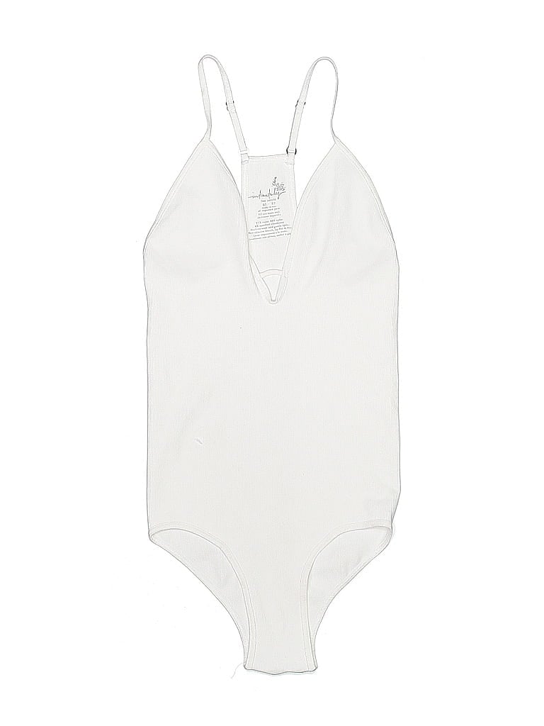 Pre-owned Intimately By Free People Bodysuit In White