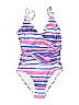 Catherine Malandrino Stripes Pink One Piece Swimsuit Size M - photo 1