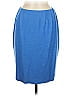 Carlisle Color Block Blue Wool Skirt Size 6 - photo 1