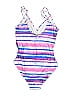 Catherine Malandrino Stripes Pink One Piece Swimsuit Size M - photo 2
