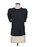 A.L.C. 100% Cotton Black Short Sleeve Top Size XS - photo 1