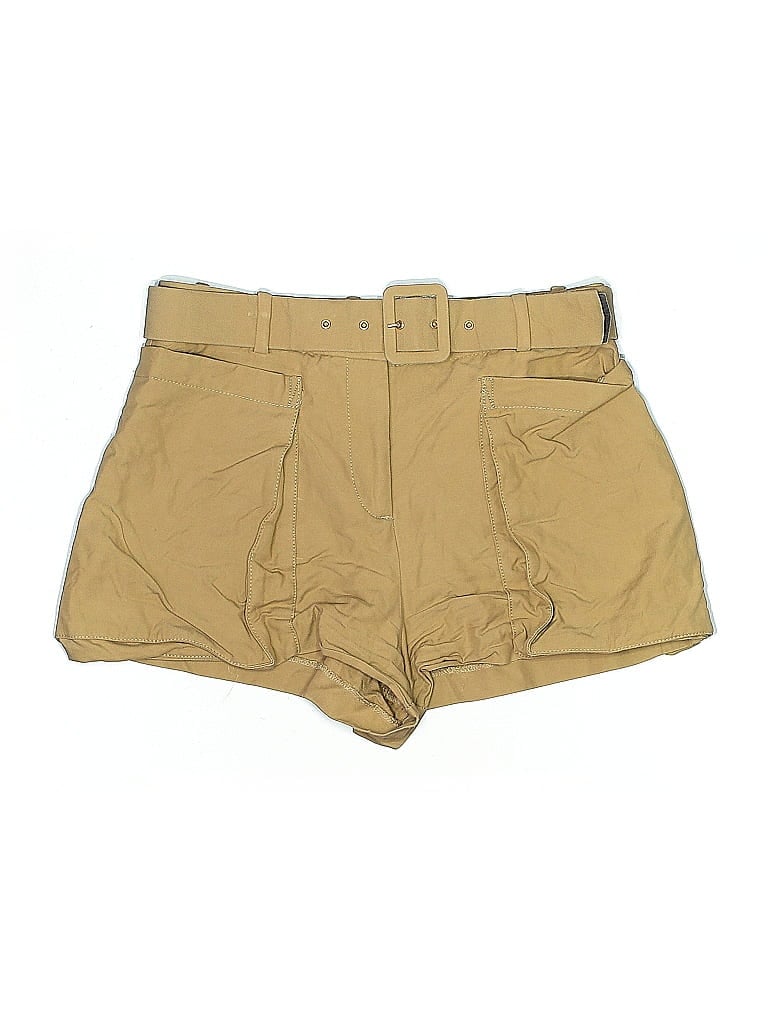 Pre-owned Zara Khaki Shorts In Brown
