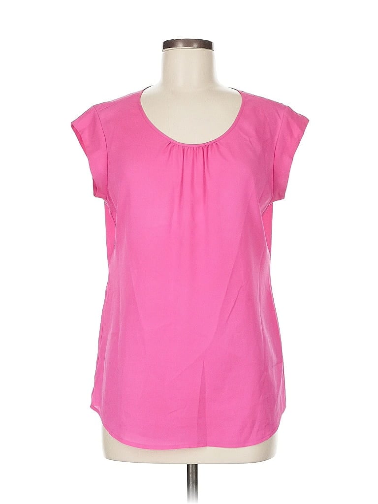 Pre-owned The Limited Short Sleeve Blouse In Pink