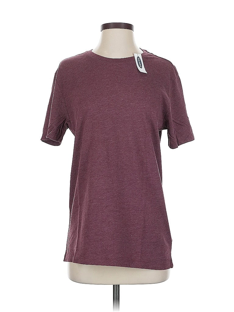 Pre-owned Old Navy Short Sleeve T-shirt In Burgundy