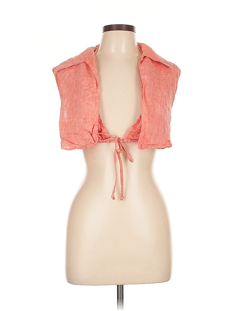 MATTHEW BRUCH Pre-owned Sleeveless Blouse In Orange