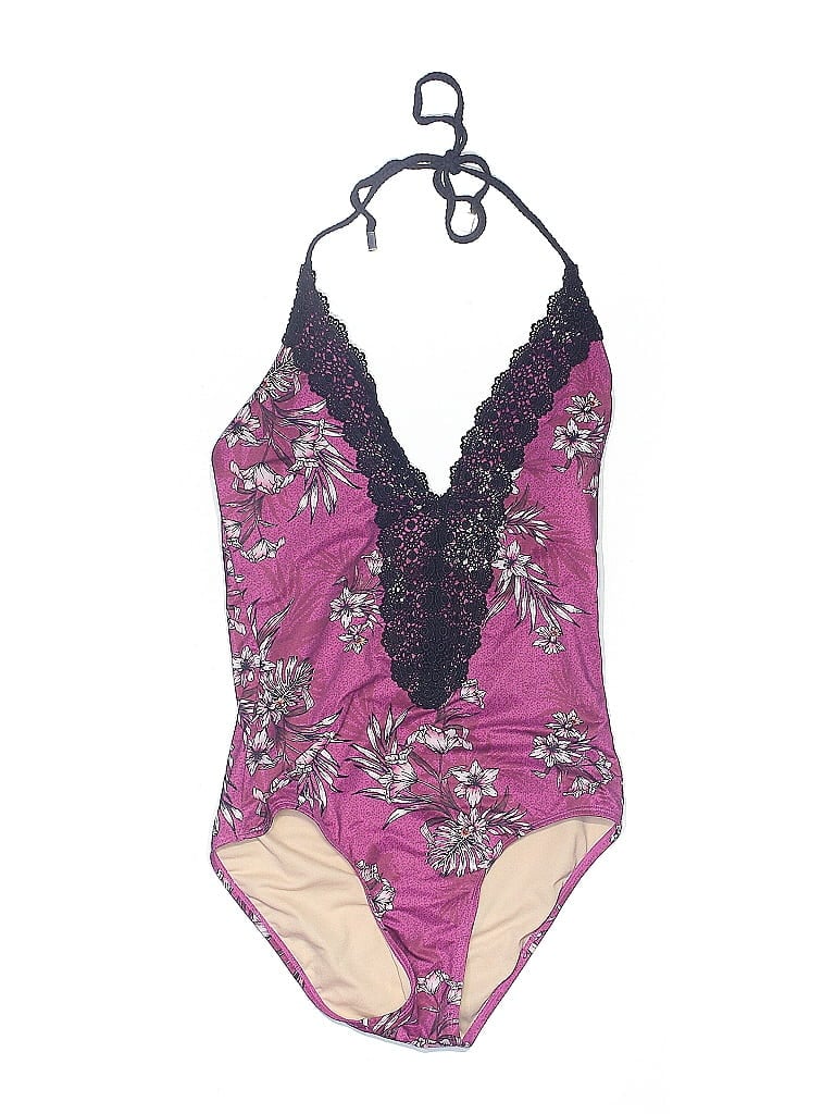 Pre-owned White House Black Market One Piece Swimsuit In Purple