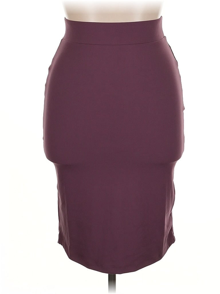 Pre-owned Zenana Formal Skirt In Purple