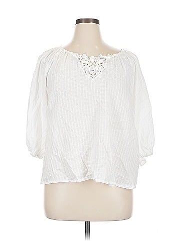 Max Studio 3/4 Sleeve Blouse (view 1)