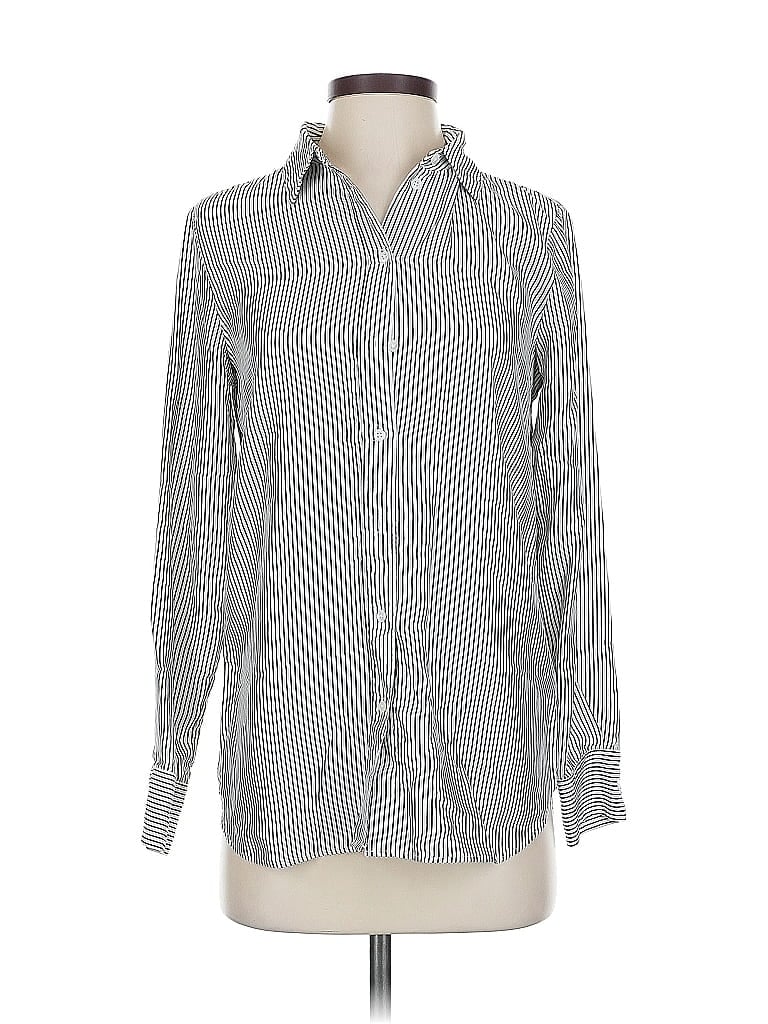 EVERLANE Pre-owned Long Sleeve Button Down Shirt In Gray