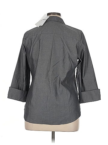 Foxcroft 3/4 Sleeve Button-Down Shirt (view 2)