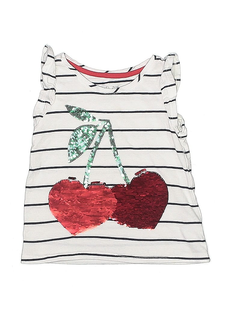 Click to view more detailed imagery on our partner's website Pre-owned Rachel Zoe Kids' Sleeveless Top White Sweetheart Neckline Tops