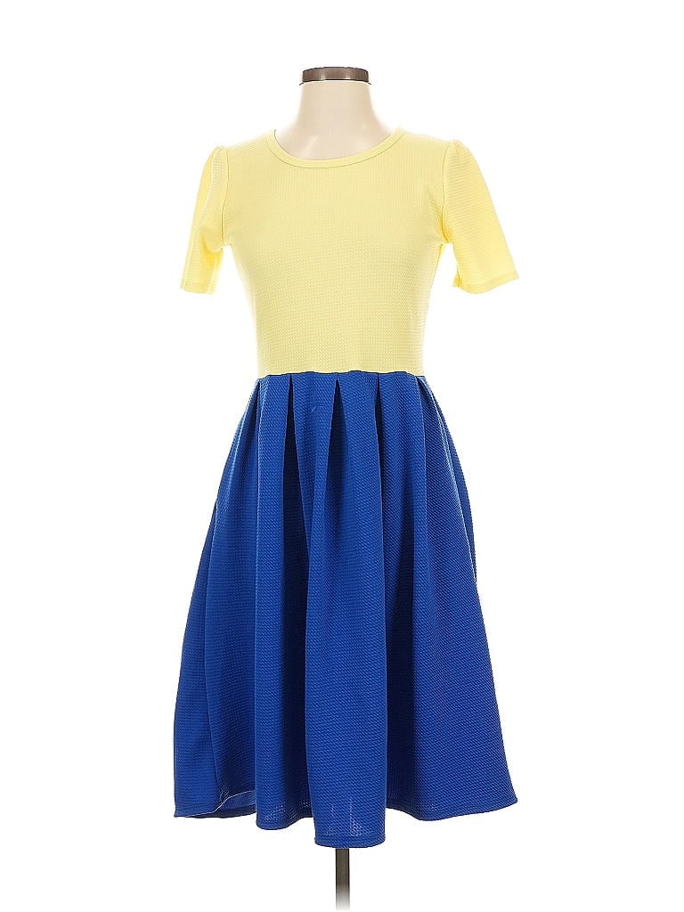 Pre-owned Lularoe Cocktail Dress In Blue