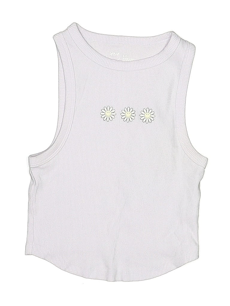 AERIE Pre-owned Kids' Sleeveless T-shirt In White