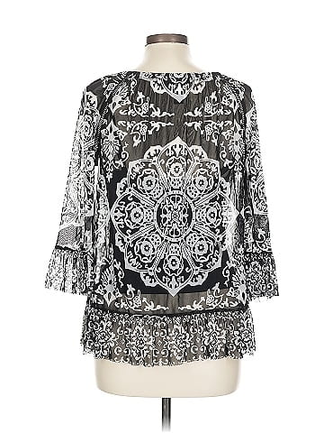 INC International Concepts 3/4 Sleeve Blouse (view 2)