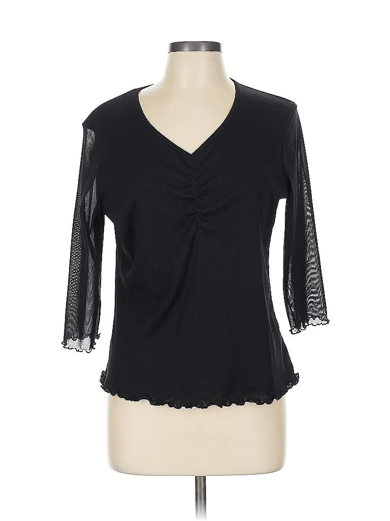 WORTHINGTON Pre-owned 3/4 Sleeve Blouse In Black
