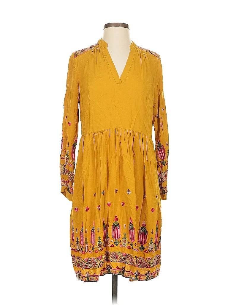Pre-owned Floreat Casual Dress In Yellow