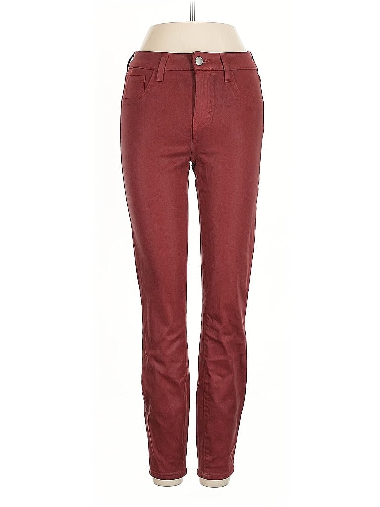 Pre-owned L'agence Casual Pants In Burgundy