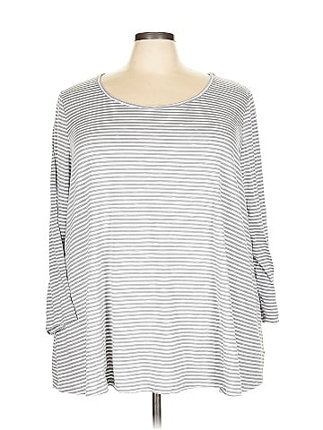 Lane Bryant Outlet 3/4 Sleeve T-Shirt (view 1)