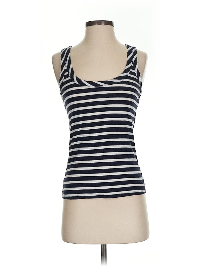 Pre-owned Ann Taylor Loft Tank Top Blue Strapless Neckline Tops