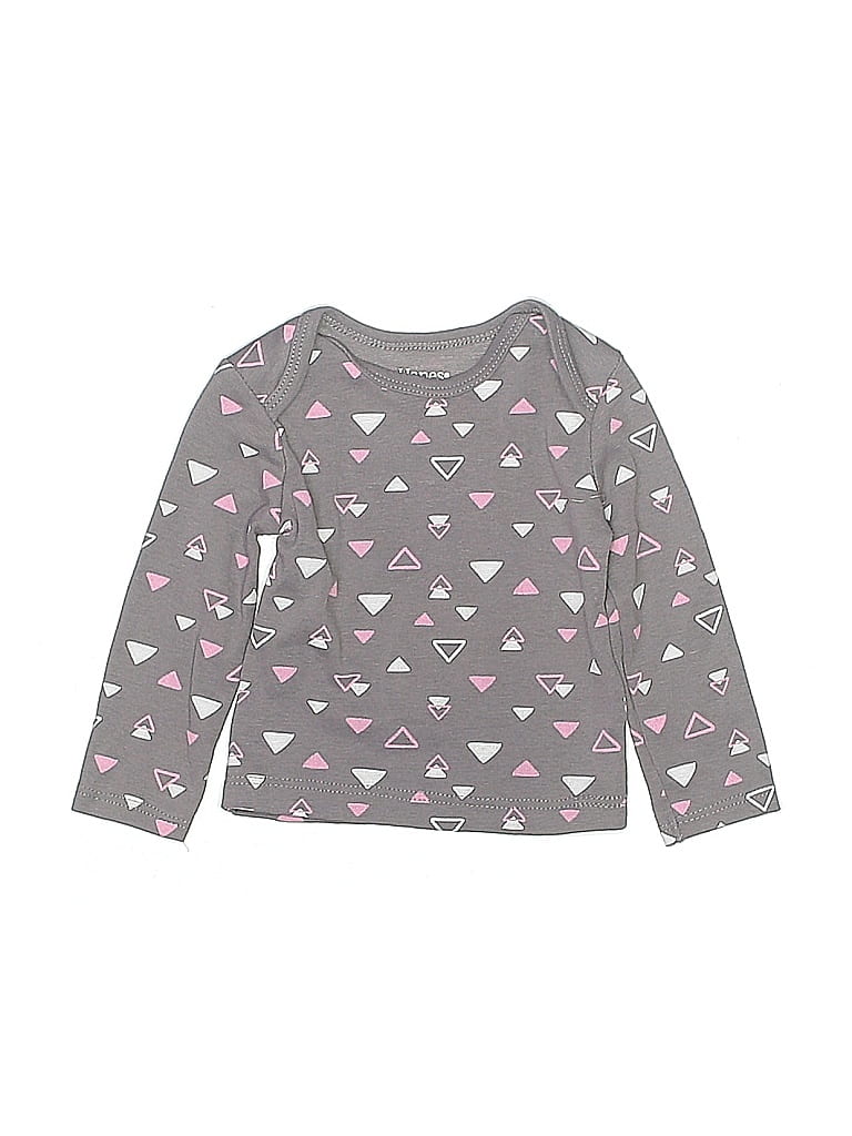 Click to view more detailed imagery on our partner's website Pre-owned Hanes Babies' Long Sleeve T-shirt In Gray