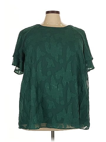 BLOOMCHIC Short Sleeve Blouse (view 1)