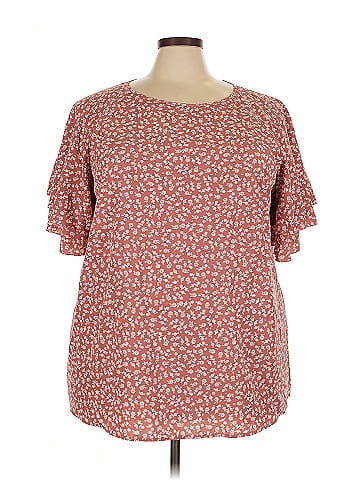 BLOOMCHIC Short Sleeve Blouse (view 1)