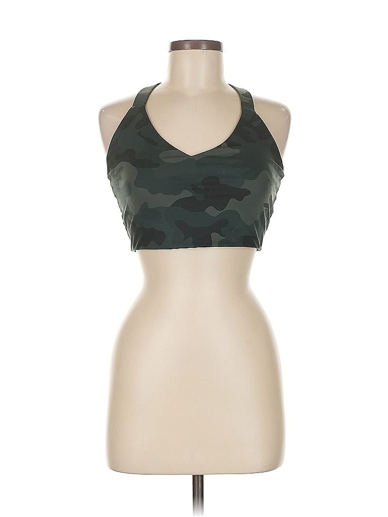 Pre-owned Gap Fit Tank Top Green Halter Neckline Tops