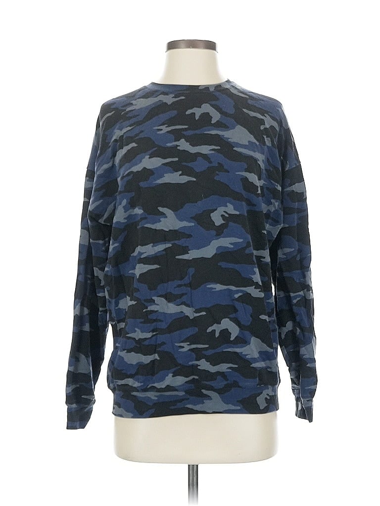 Pre-owned Athleta Long Sleeve T-shirt In Blue