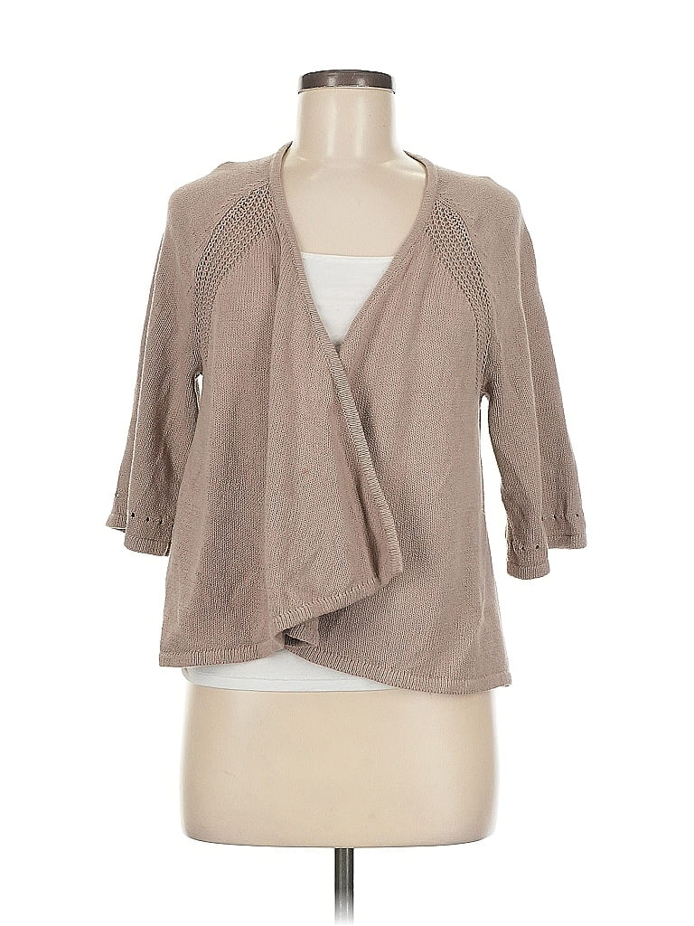Pre-owned Lilla P Cardigan Sweater In Brown