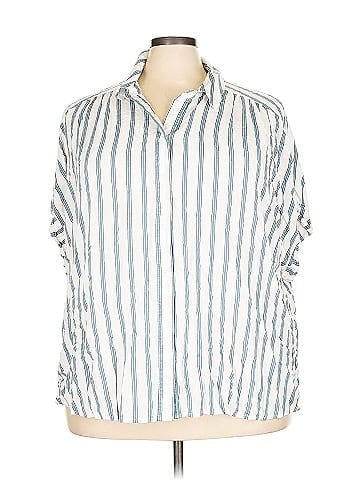 Lane Bryant 3/4 Sleeve Button-Down Shirt (view 1)