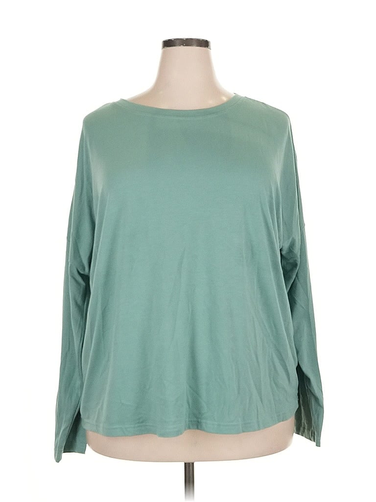 Pre-owned Prettygarden 3/4 Sleeve T-shirt In Blue